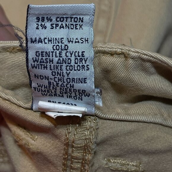 Gap Outlet Front Flap Pocket Stretch Khaki Flare Pants Size 8 - Picture 6 of 6